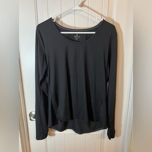 Athleta black long sleeve shirt size large